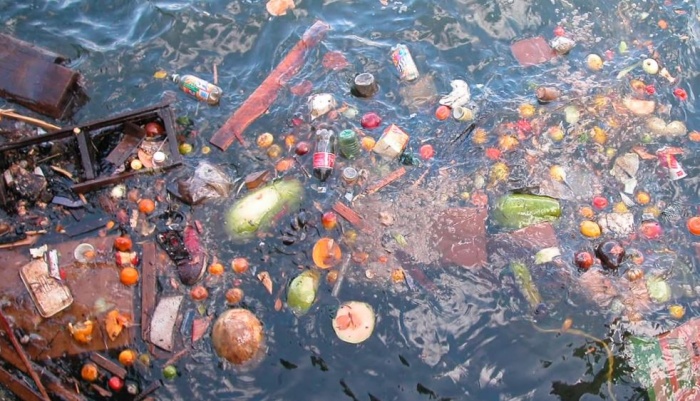 мусор в водоёме